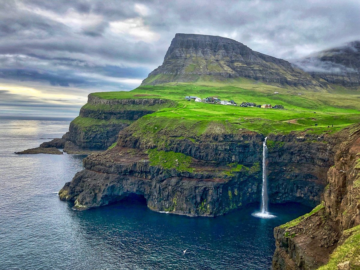 Faroe Island Waterfall