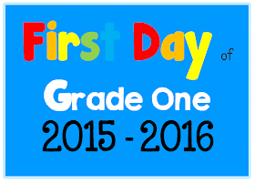 FREE First Day of School Picture Posters 2015-2016