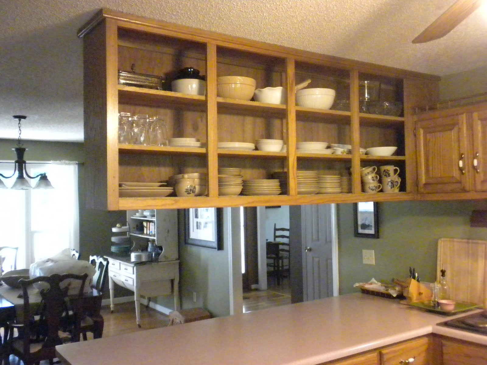 A Meek Perspective Before After Upper Kitchen Cabinet