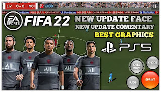 Download FIFA 2022 Android Camera PS5 Best Graphics New Update Commentary & Fixed Manager Mode