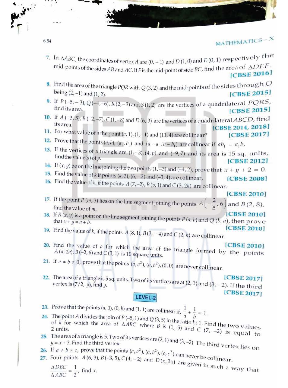 RD Sharma Class 10 Mathematics | Chapter6: Co-ordinate Geometry