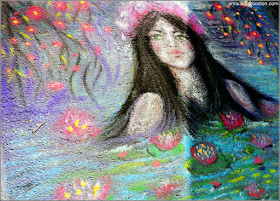 MayFair 2017: "A Mermaid Emerging from Monet´s Water Lilies" de Maureen McAfee