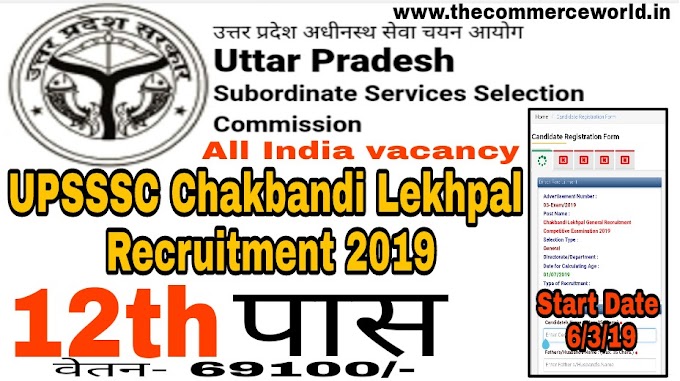 UPSSSC Chakbandi Lekhpal Recruitment 2019