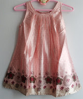 Click image for full view - Pink Flowers Silk Dress