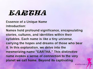 meaning of the name "EARTHA"