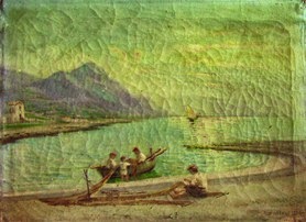 M.Barboni Marina Pugliese olio tela 40x28