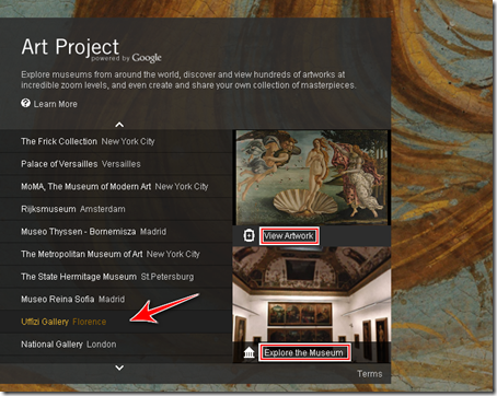 come visitare galleria uffizi firenze online google