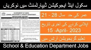 School And Education Department 2023 Jobs - Government oF Sindh