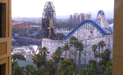 Paradise Pier seen from hotel