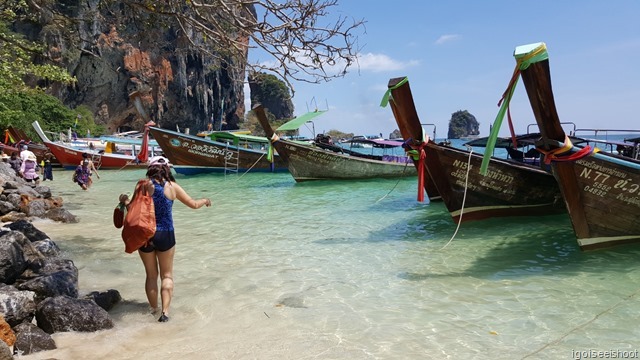 Southern end of Phra Nang Beach. At Railay, Krabi 