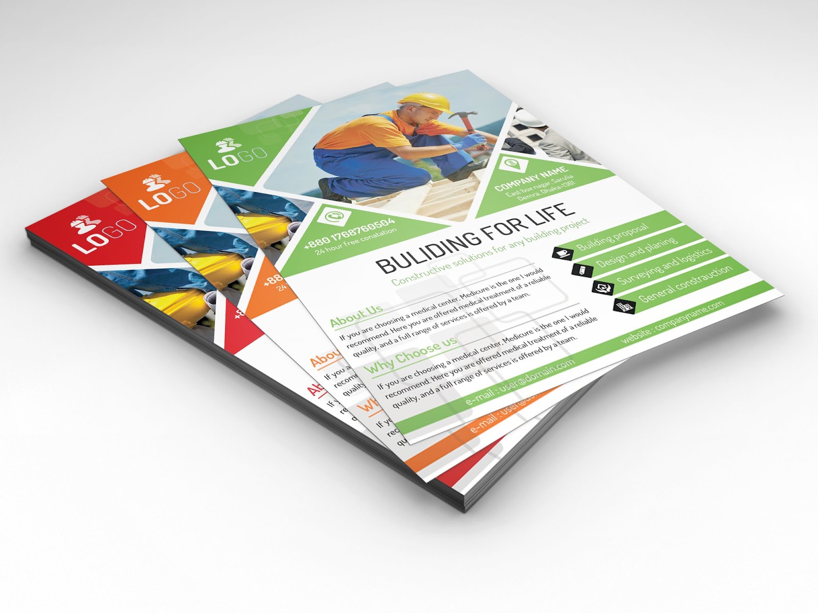 Download 10 High Quality Free Photoshop PSD A4 Flyer/Poster Mockups ...