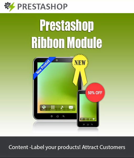 http://www.modulebazaar.com/en/prestashop-product-ribbon-module.html