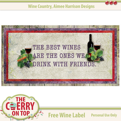  Free Printable Wine Label from The Cherry On Top