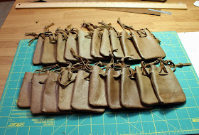 Leather dice pouch batch