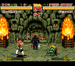 Descarga ROMs Roms de Super Nintendo Samurai Shodown (USA) INGLES