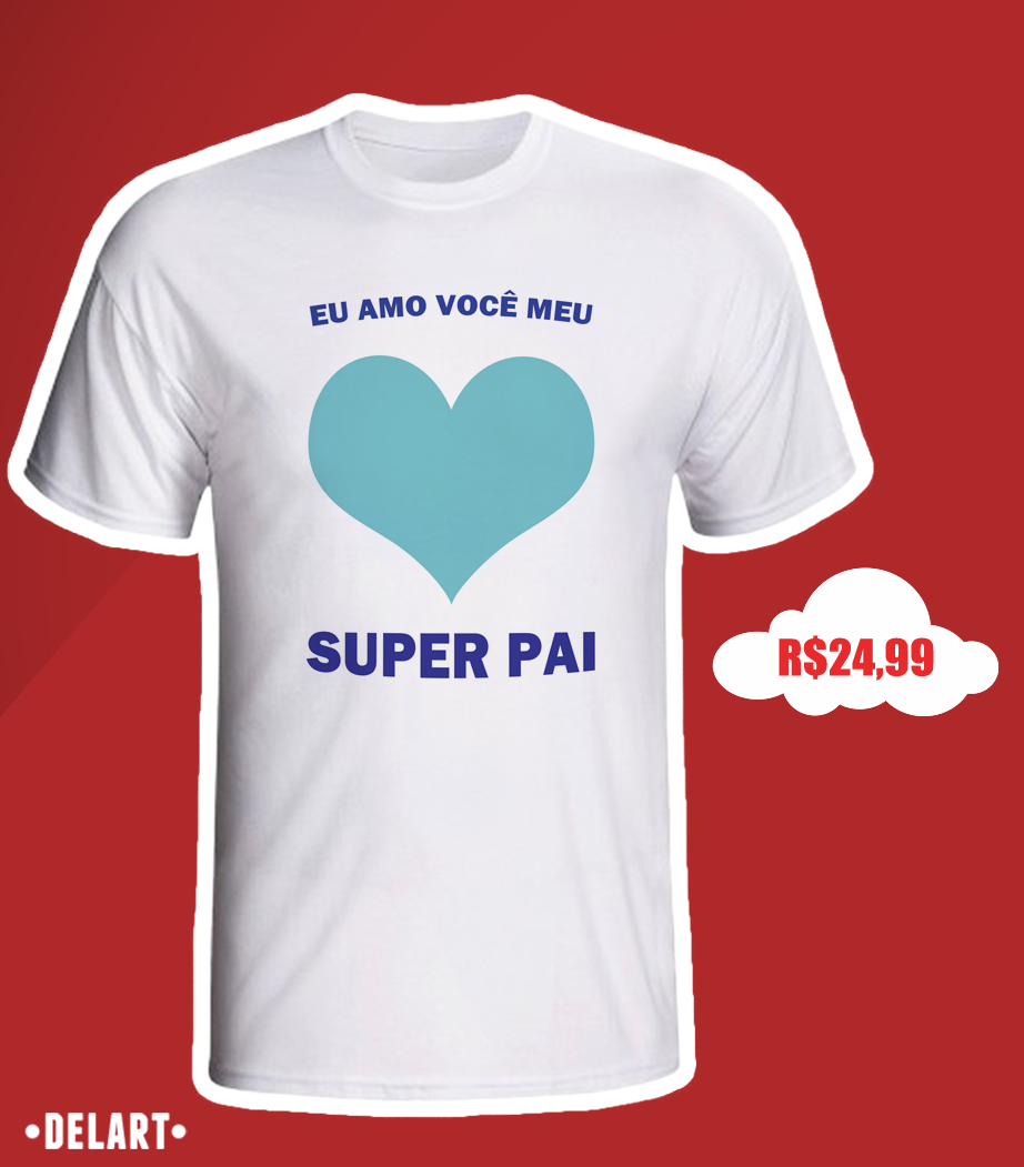 Imagens de camisas personalizadas para o dia dos pais