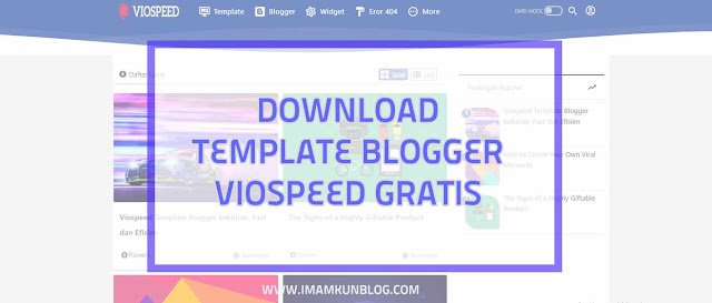 Download Viospeed Template Blogger Super Cepat