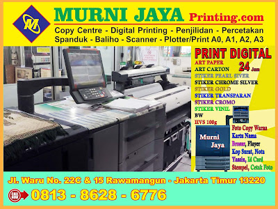 Jasa Digital Printing Murah 24 Jam di Rawamangun Jakarta 