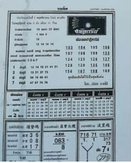 Thai Lottery First 4PC Paper Magazines For 01-11-2018