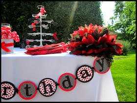 Ladybug party happy birthday banner