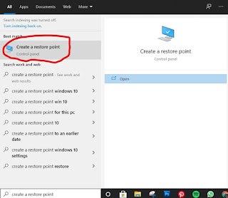 How to Create A Restore Point In Windows 10
