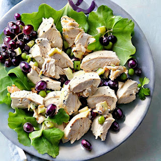 Assembling the Salad for Pot Chicken Salad