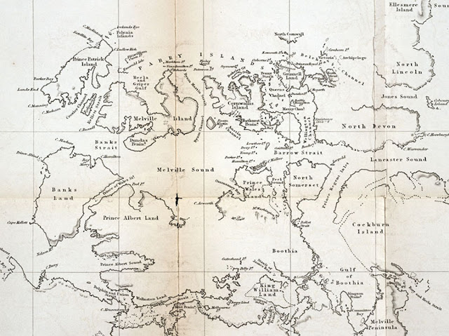 Деталь карты арктического архипелага