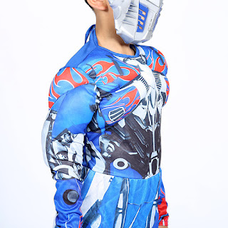 robot transformers optimus prime costume maschera carnevale travestimento cosplay festa a tema eta misura taglia bambino 6 7 8 9 10 11 12 anni 