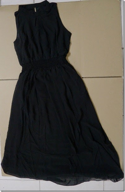 double-layered satin dress