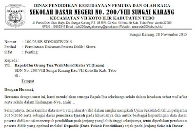 Contoh Surat Edaran Ke Orang Tua / Wali Murid Untuk Valid 