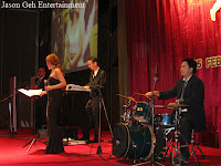 The Jazz Band performing live during the wedding dinner