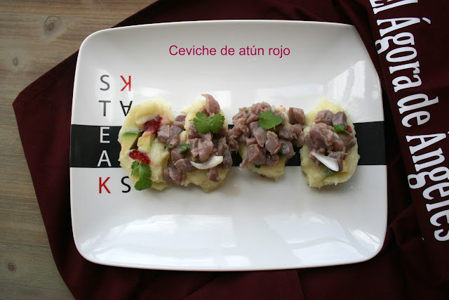 Ceviche de atún rojo