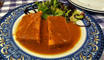 PAstel de Centollo con salsa de nécoras