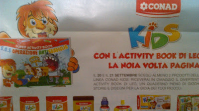 Logo Con Conad in omaggio Activity Book di Leo per i tuoi bambini