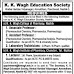 Associate professor, Assistant professor, Lecturer, Laboratory Technician job in K K Wagh College of Pharmacy