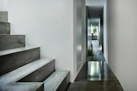 Shiga Narrow Urban Promenade House Design With Concrete Walls And Upper Bridge