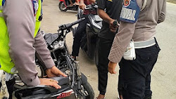 Sat Lantas Polres Aceh Timur, Kembali Amankan sejumlah Sepeda Motor Berknalpot Brong