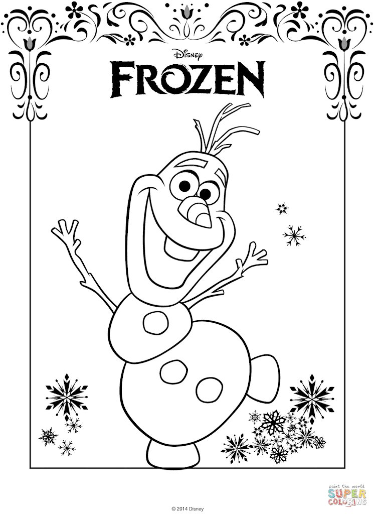 HD Sven Frozen Coloring Pages Free