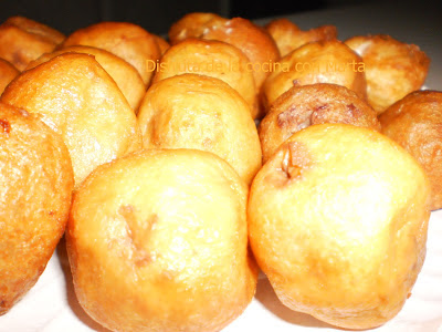 Buñuelos de viento rellenos