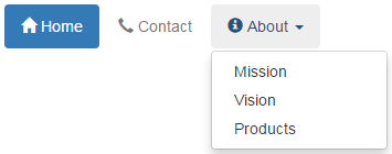 bootstrap nav pills dropdown example
