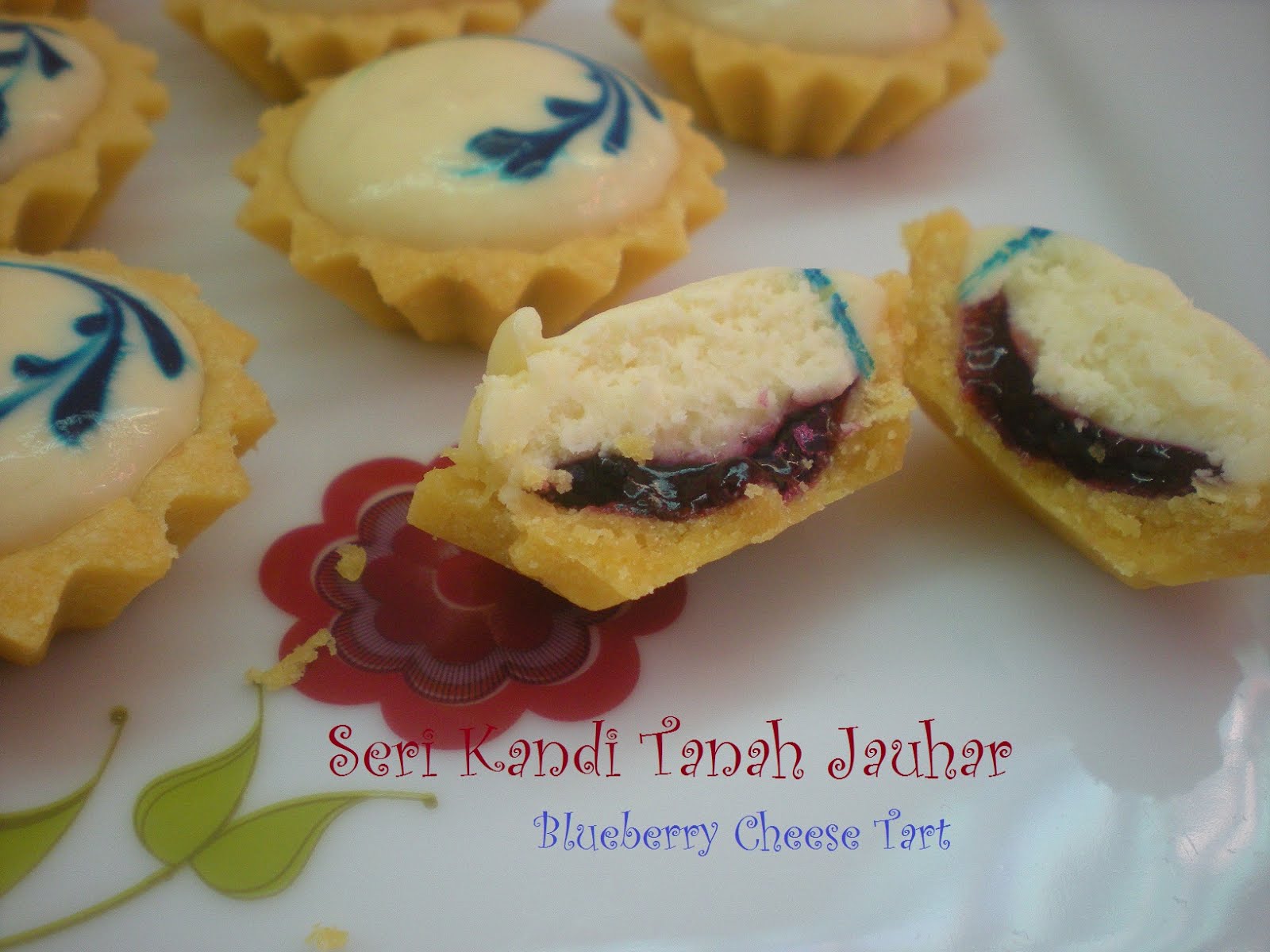 Resepi blueberry cheese tart sukatan cawan