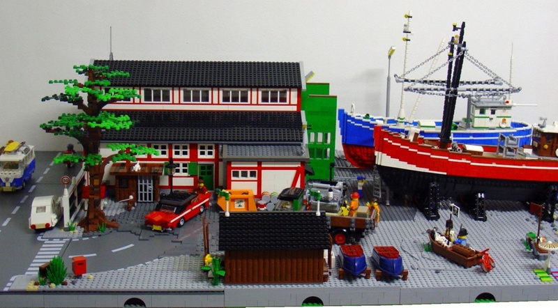 DeToyz: Lego MOC - Small Boat-Wharf in Elsinore