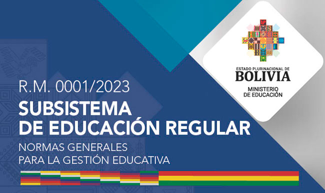 Resolución Ministerial 001/2023 - Normas Generales Para la Gestión Educativa 2023
