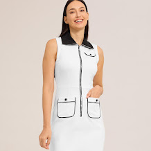 Vestido de tenis y golf Pickleball de Crisp Couture con protección solar