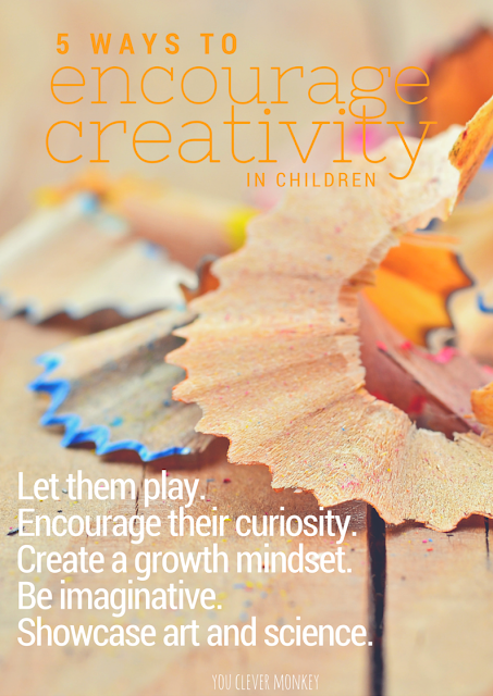 Free printable poster - How to encourage creativity in children | youclevermonkey