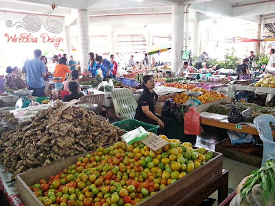 Various fruits and vegetables at Serian Market