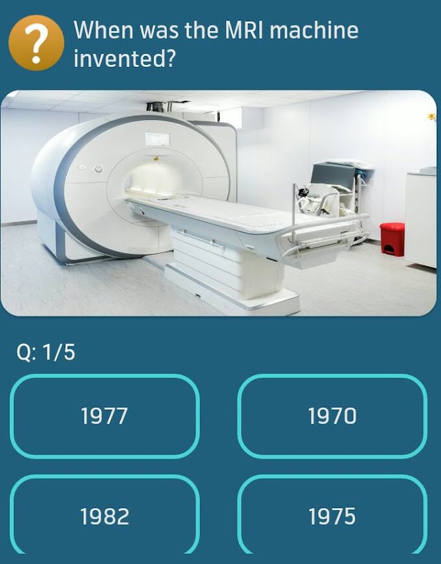 When was the MRI machine invented?