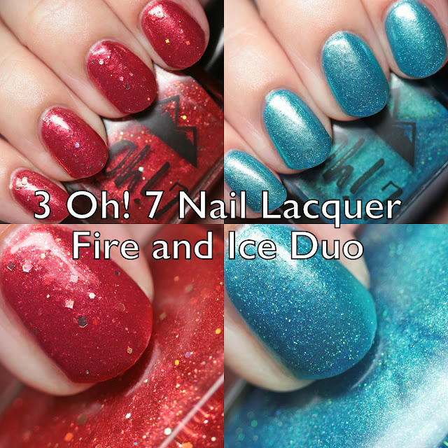 3 Oh! 7 Nail Lacquer Fire and Ice Duo