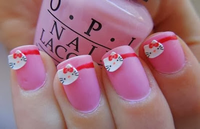 Nail Art Cute Hello Kitty