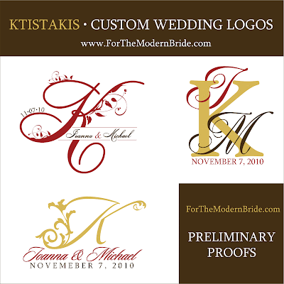 Ioanna Custom Wedding Logos